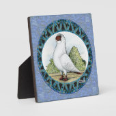 Plaque Photo Design Red Casque Pigeon (Recto)