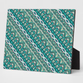 Plaque Photo Design vert doux design motif aztèque (Côté)
