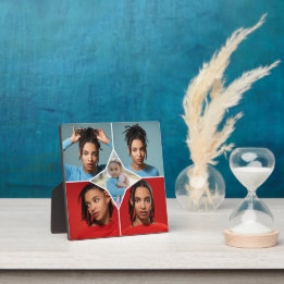 Plaque Photo Design Your Own 5 Photo Collage