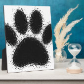 Plaque Photo Dessin à mâchoire de chien (Côté)