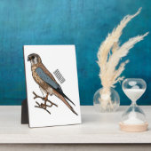 Plaque Photo dessin animé d'oiseau-kestrel américain (Côté)