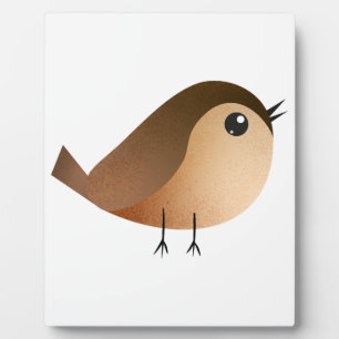 Plaque Photo Dessin animé d'oiseau moineau