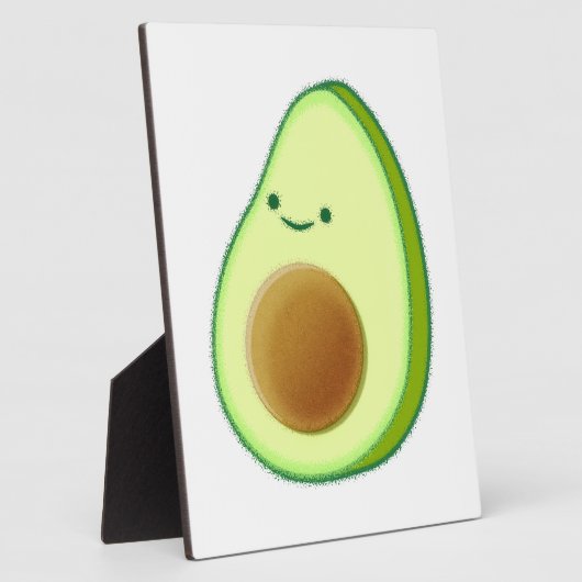 Plaque Photo Dessin Avocado mignon (Côté)