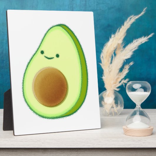 Plaque Photo Dessin Avocado mignon (Côté)