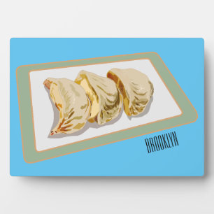 Plaque Photo Dessin de Jiaozi / Chinese dumplings