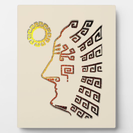 Plaque Photo Dessin de Machu Picchu (Devant)