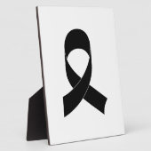 Plaque Photo Dessin de ruban noir (Côté)