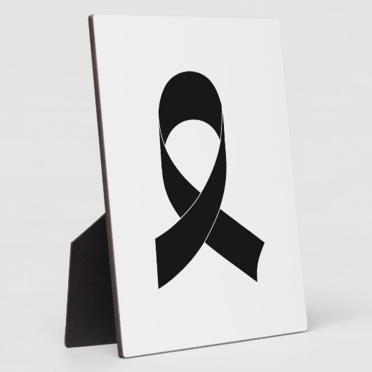 Plaque Photo Dessin de ruban noir (Côté)