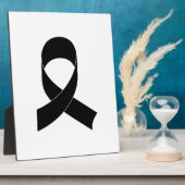 Plaque Photo Dessin de ruban noir (Côté)