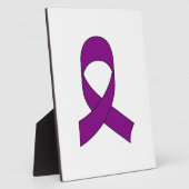 Plaque Photo Dessin de ruban violet (Côté)