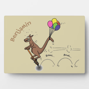 Plaque Photo Dessin d'humour australien kangourou