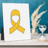 Plaque Photo Dessin du ruban or (Côté)