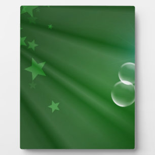 Plaque Photo Destin d'amour de paix d'art de motif de vert de l
