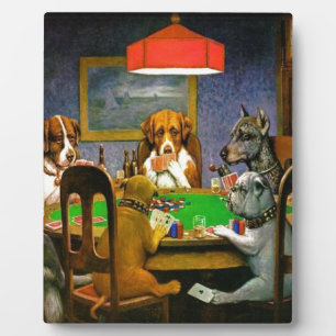 Plaque Photo Destin d'humour de cartes de tisonnier d'animaux f