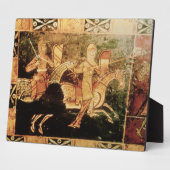 Plaque Photo Détail d'une poitrine mariage représentant des sol (Côté)