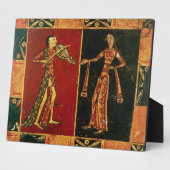 Plaque Photo Détail d'une poitrine mariage représentant un musi (Côté)