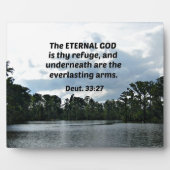 Plaque Photo Deut. 33:27 The Eternal God is thy refuge (Devant)