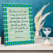 Plaque Photo Deutéronome 31:6 (Côté)