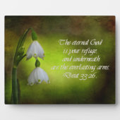 Plaque Photo Deutéronome 33:26 Eternal Refuge Inspirational (Devant)