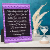 Plaque Photo Deutéronome 7:9 (Côté)