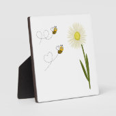 Plaque Photo Deux petites abeilles mignonnes (Recto)