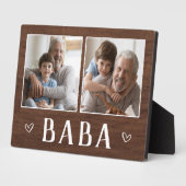 Plaque Photo Deux Russes Photo Baba Grandpa (Côté)