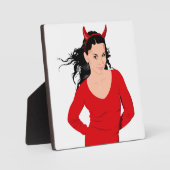 PLAQUE PHOTO DEVIL GIRL (Recto)