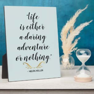 Plaque Photo Devis Daring Adventure Keller