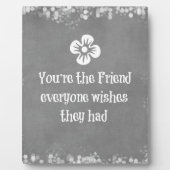 Plaque Photo Devis de l'ami (Devant)