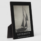 Plaque Photo Devis de motivation adversité (Côté)