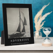 Plaque Photo Devis de motivation adversité (Côté)