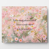 Plaque Photo Devis fleur sauvage Meadow (Devant)