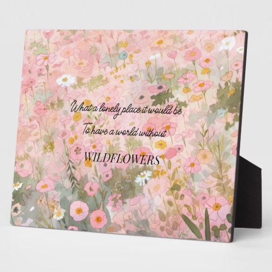 Plaque Photo Devis fleur sauvage Meadow (Côté)