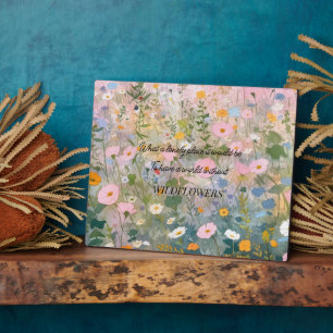 Plaque Photo Devis fleur sauvage Meadow