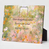 Plaque Photo Devis fleur sauvage Meadow (Côté)