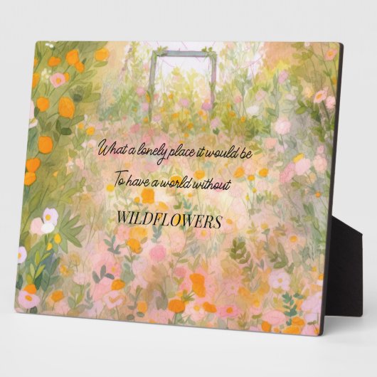 Plaque Photo Devis fleur sauvage Meadow (Côté)