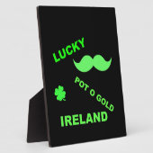 Plaque Photo Devis irlandais Lucky Pot o Gold (Côté)