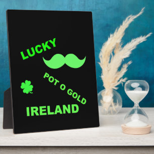 Plaque Photo Devis irlandais Lucky Pot o Gold