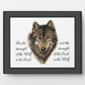 Plaque Photo Devis Wolf et Pack (Devant)