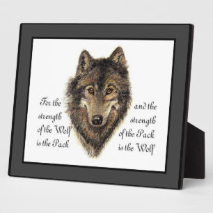 Plaque Photo Devis Wolf et Pack