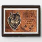 Plaque Photo Devis Wolf et Pack (Devant)