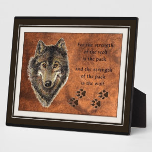 Plaque Photo Devis Wolf et Pack