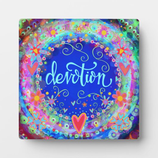 Plaque Photo Dévotion Jolie Flore Inspirivity Easel (Devant)