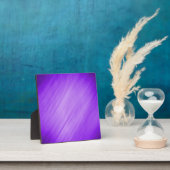 Plaque Photo Diagonal violet moderne Ombre raypes (Insitu)
