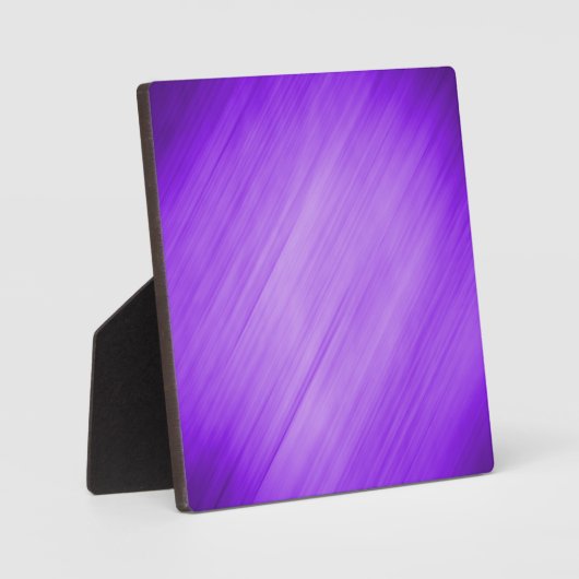 Plaque Photo Diagonal violet moderne Ombre raypes (Recto)