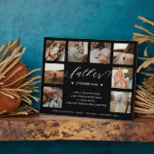 Plaque Photo Dictionnaire Père Définition 8 Photo Collage noir (Côté)