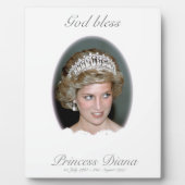 Plaque Photo Dieu Béni Princesse Diana - Souvenir (Devant)