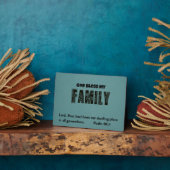 Plaque Photo Dieu bénisse ma famille - Psaume 90:1 (Côté)