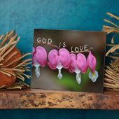 Plaque Photo Dieu est coeur d'amour (Côté)