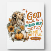 Plaque Photo Dieu Est En Elle... (Devant)